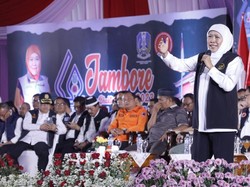 Pesan Khofifah Saat Hadiri Jambore Relawan Penanggulangan Bencana