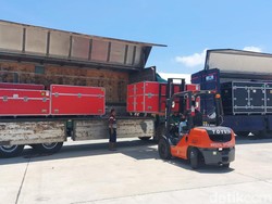 Tiga Kontainer Logistik MotoGP Tiba di Mandalika dari Barcelona