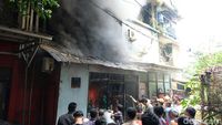 Ruangan di Rusun Petamburan Kebakaran