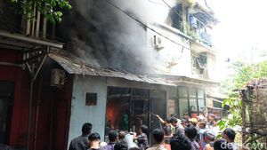 Ruangan di Rusun Petamburan Kebakaran