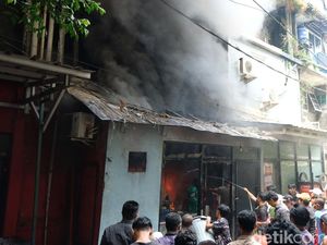 Ruangan di Rusun Petamburan Kebakaran