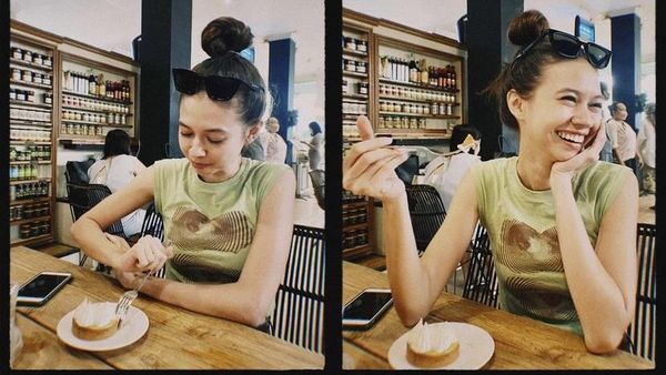 Yuki Kato Hobi Kulineran, Ini Momennya Nikmati Gelato dan Cake