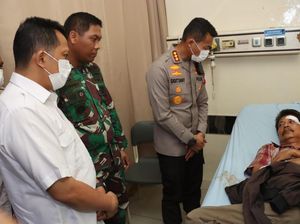Kapolresta Tangerang Jenguk 4 Korban Luka Akibat Bentrokan di Pasar Kutabumi