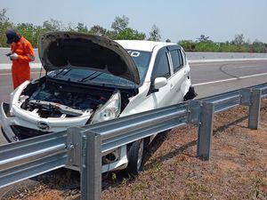 Mobil Tabrak Pembatas Jalan Tol Indraprabu, Kiki Didenda Rp 6,1 Juta