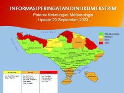 Wilayah Karangasem dan Buleleng Ini Berstatus Awas Kekeringan Ekstrem