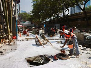 Proyek Pendestrian Jalan Blora-Kendal Terus Dikebut