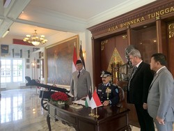 Menhan Prabowo Terima Kunjungan Kepala Kepolisian Palestina