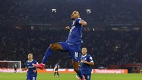 Eks striker Chelsea, Pierre-Emerick Aubameyang bisa bikin dua gol selama bulan September, kedua golnya dicetak di Liga Europa (Reuters)