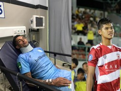 2 Momen Dramatis Pemain Asal Klub Jatim Kolaps di Lapangan