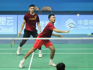 Tim Bulutangkis Indonesia Jajal Lapangan Asian Games 2023