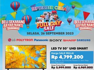 Transmart Full Day Sale! TV LED 50 Inch & AC Split 1 PK Banjir Diskon