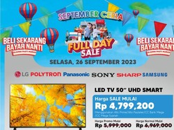 Transmart Full Day Sale! TV LED 50 Inch & AC Split 1 PK Banjir Diskon