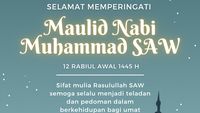 10 Poster Maulid Nabi Muhammad, Bisa untuk Posting di Medsos