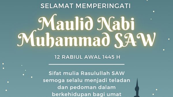 10 Poster Maulid Nabi Muhammad, Bisa untuk Posting di Medsos
