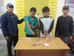 2 Pria di Palas Kepergok Polisi Lagi Nyabu Bareng di Belakang Masjid