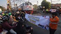 Kampanye Keselamatan Perkeretaapian di Perlintasan St Pondok Jati