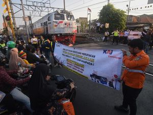 Kampanye Keselamatan Perkeretaapian di Perlintasan St Pondok Jati