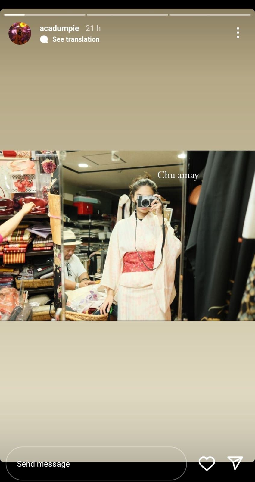 Azizah Salsha unggah foto kenakan kimono