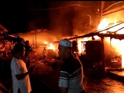 Polisi Sebut Belum Ada Laporan Korban Kebakaran Pasar Leuwiliang Bogor