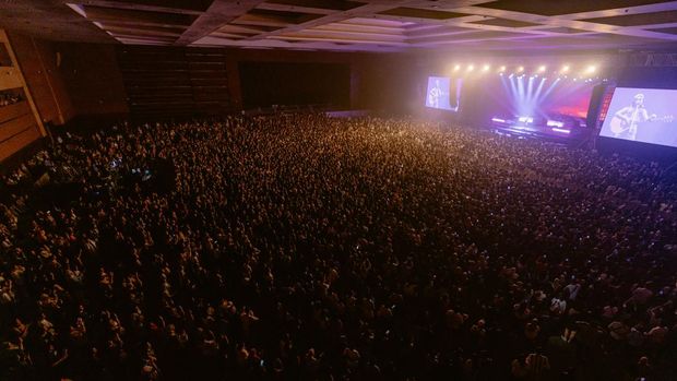 Konser NIKI di Jakarta Konser tunggal perdana NIKI di Jakarta bertajuk Nicole World Tour 2023, yang diadakan selama dua hari di JIExpo Kemayoran Hall D2, Jakarta Utara, Selasa (26/9).