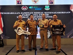 86 Ribu Pekerja Terlindungi BPJS, Pemkab Tangerang Diganjar Penghargaan