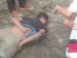 Kepergok Curi Motor, Pria di Jambi Diikat-Dimassa Warga