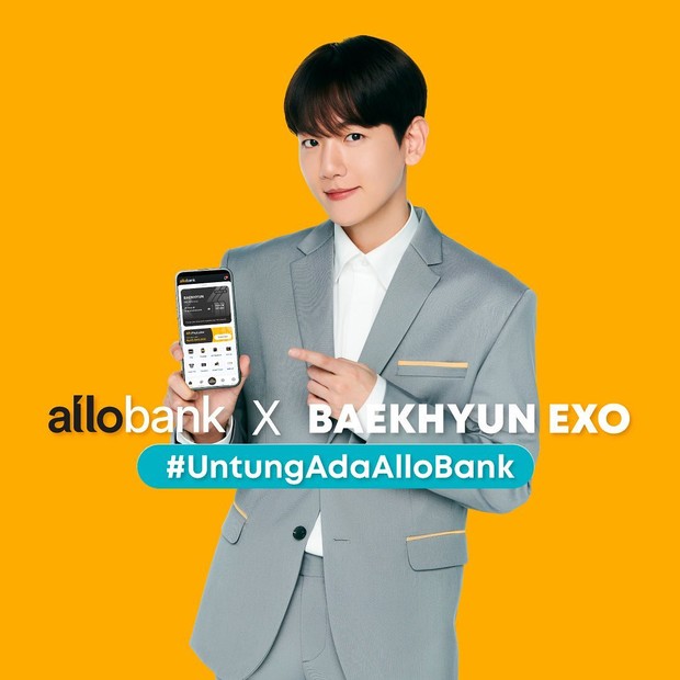 Potret Baekhyun EXO sebagai brand ambassador Allo Bank