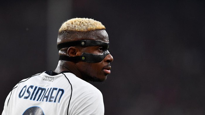 Soccer Football - Serie A - Genoa v Napoli - Stadio Comunale Luigi Ferraris, Genoa, Italy - September 16, 2023 Napolis Victor Osimhen reacts REUTERS/Jennifer Lorenzini