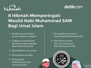 Infografis: 8 Hikmah Memperingati Maulid Nabi Muhammad SAW Bagi Umat Islam