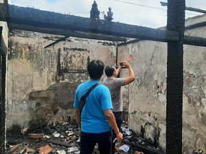 Rumah Ludes Terbakar di Denpasar, Sempat Dikira Asap Sampah