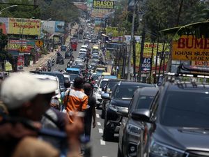 Libur Maulid Nabi, Jalur Wisata Puncak Bogor Padat