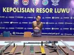 Pria di Luwu Ditangkap Polisi Atas Kepemilikan 6 Senpi Rakitan Jenis Papporo