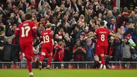 Liverpool berbalik unggul pada menit ke-70 lewat Szoboszlai yang baru lima menit berada di lapangan. 