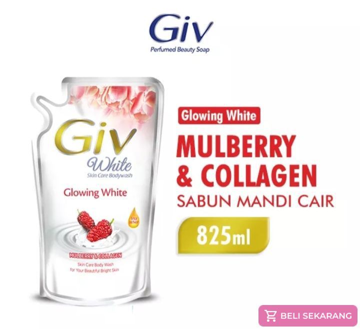 GIV White sabun cair mulberry collagen