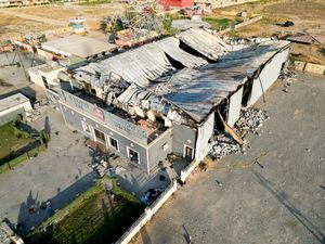 Kondisi Gedung Pesta Penikahan Maut di Irak Pasca Kebakaran Kondisi Gedung Pesta Penikahan Maut di Irak Pasca Kebakaran
