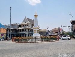 Wajah Baru Tugu Pal Putih Jogja, Dikelilingi Pagar Berornamen Aksara Jawa