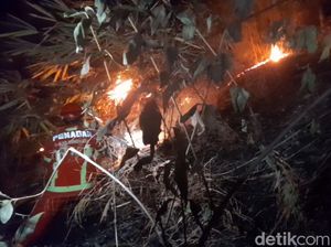 3 Hektare Area Bukit di Desa Baginda Sumedang Terbakar