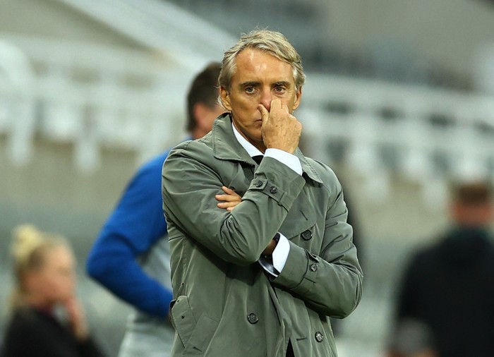 Soccer Football - International Friendly - South Korea v Saudi Arabia - St James Park, Newcastle, Britain - September 12, 2023 Saudi Arabia coach Roberto Mancini REUTERS/Molly Darlington