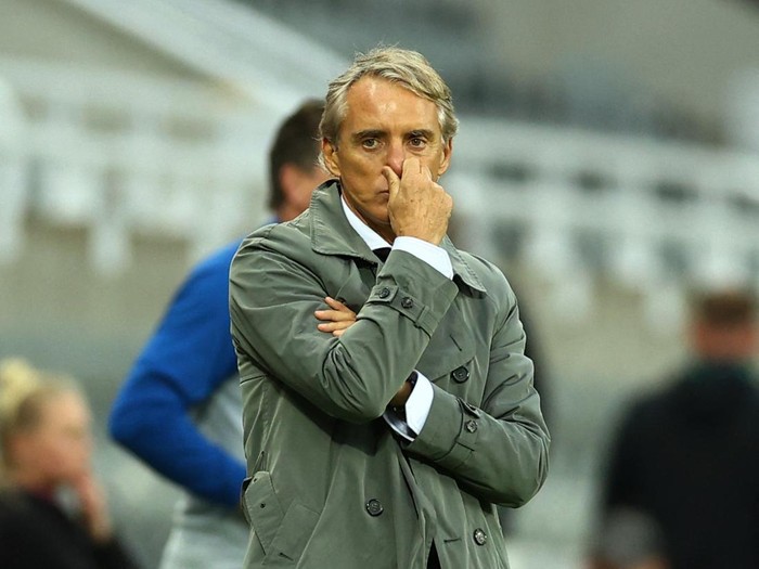 Soccer Football - International Friendly - South Korea v Saudi Arabia - St James' Park, Newcastle, Britain - September 12, 2023 Saudi Arabia coach Roberto Mancini REUTERS/Molly Darlington