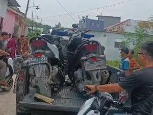 Rumah Diduga Tempat Simpan Motor Curian di Deli Serdang Digerebek