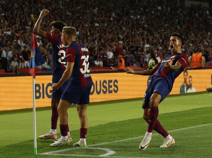 Barcelona vs Sevilla tersaji dalam lanjutan Liga Spanyol. Hasil pertandingannya,Barca menang tipis 1-0 lewat gol bunuh diri Sergio Ramos, Sabtu (30/9/2023).