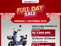 Cuma di Transmart Full Day Sale! Beli Sepeda Listrik Dapat Potongan Rp 1 Juta