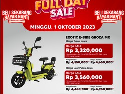 Transmart Full Day Sale Balik Lagi! Sepeda Listrik Dapat Potongan Rp 1,4 Jutaan