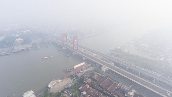 Begini Pekatnya Bencana Kabut Asap di Palembang