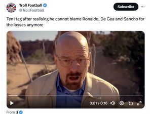 Meme MU Kalah dari Crystal Palace Bikin Malu