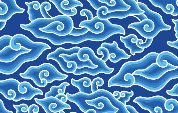 Motif mega mendung/ Foto: Freepik/@Arya Sakti Motif mega mendung/ Foto: Freepik/@Arya Sakti