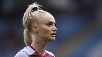 Ini adalah Alisha Lehmann yang dijuluki pesepakbola putri terseksi. Foto: Action Images via Reuters/ED SYKES