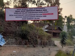 Protes Jalan Rusak, Warga KBB Ancam Golput di Pemilu 2024!