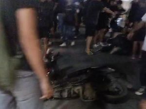 Bentrok Pendukung Pecah Usai Final Sepak Bola Pelajar di Majalengka