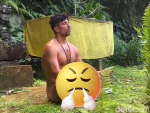 Bule Bugil yang Meditasi di Depan Pelinggih di Bali Diburu Imigrasi